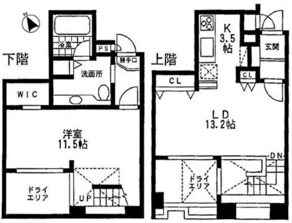 ミリアレジデンス乃木坂の物件間取画像